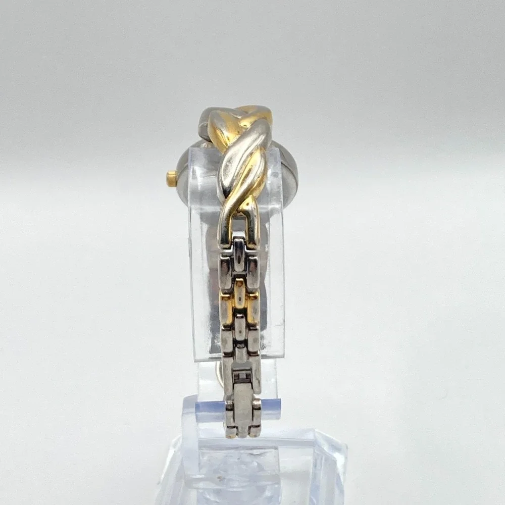 Caravelle by Bulova Womens Watch 22mm Silver Gold Tone Textured Dial New Battery